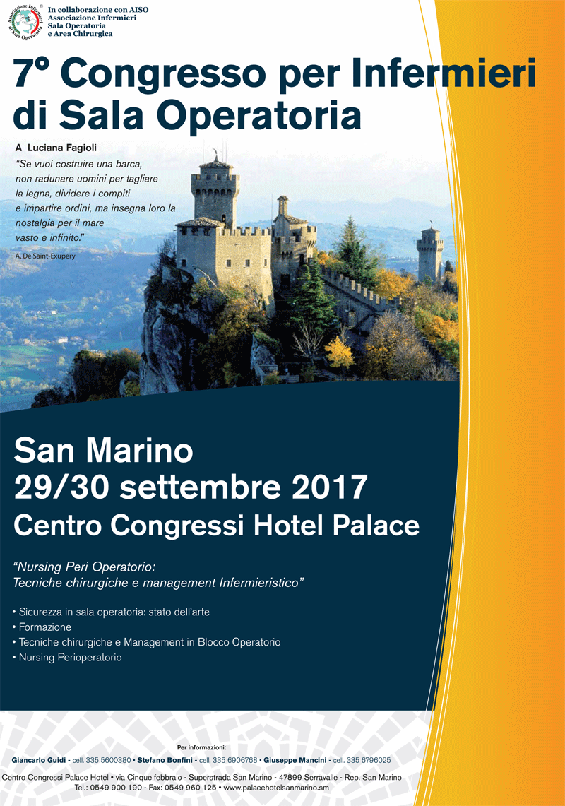 7° Congresso per Infermieri di Sala Operatoria - Rep. San Marino