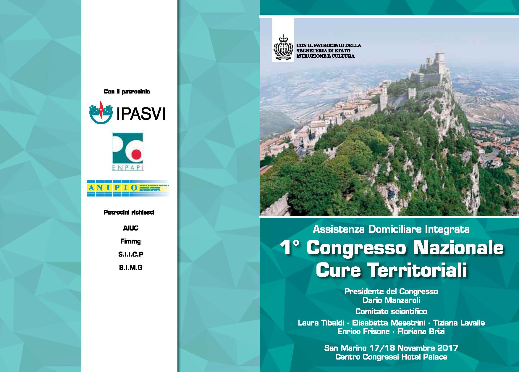 1° CONGRESSO NAZIONALE CURE TERRITORIALI